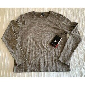 Spyder NWT Womens Performance Stretch top brown XL midweight outdoor active